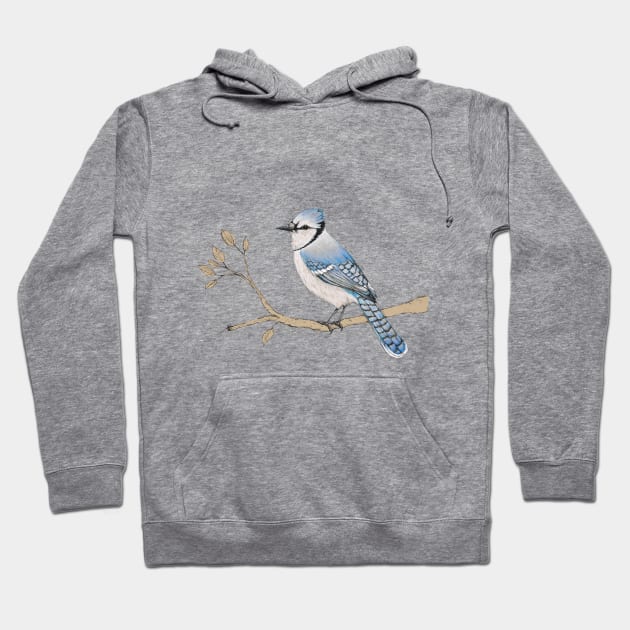 Blue jay Hoodie by Bwiselizzy